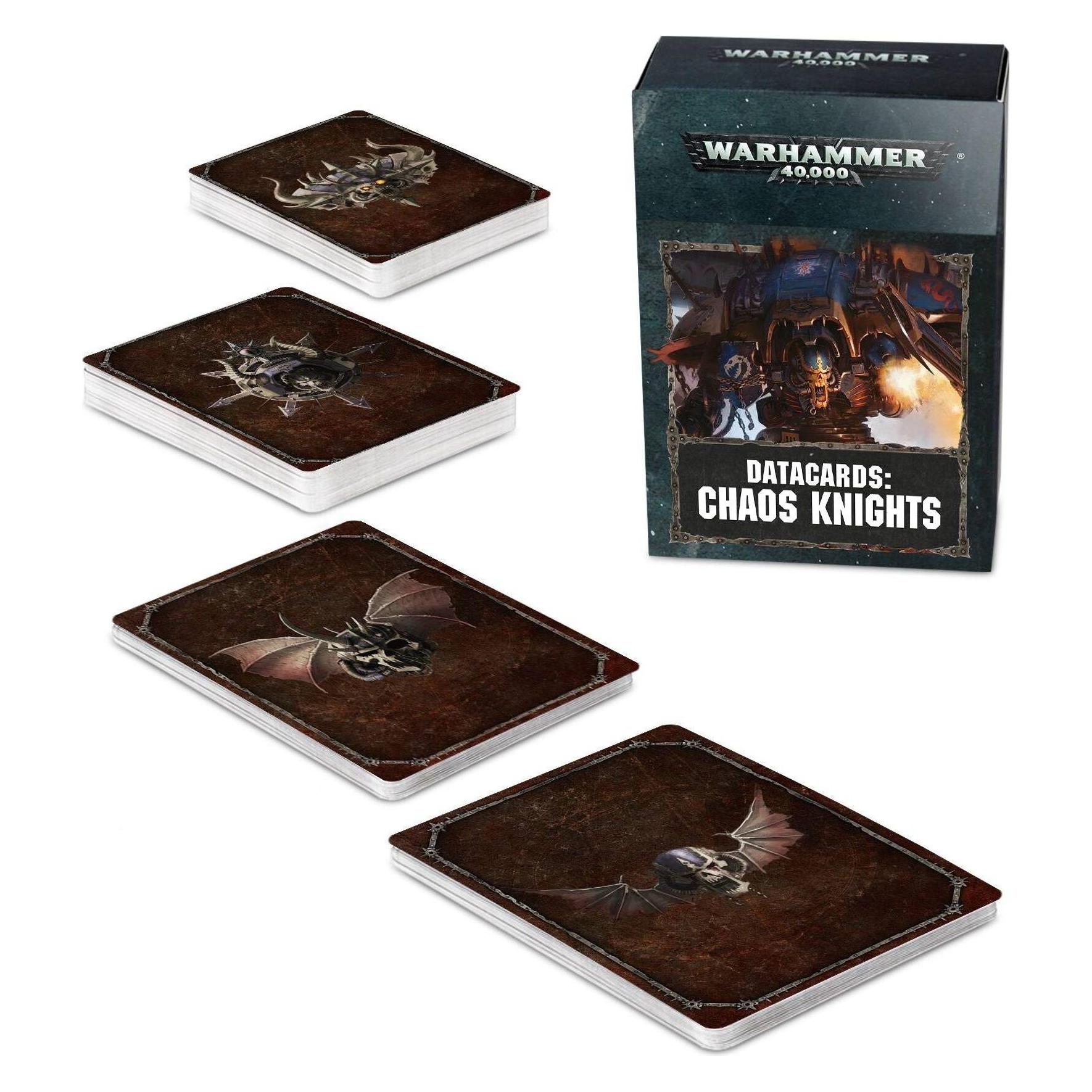 Games Workshop Warhammer 40k - Datacards V.8 Chaos Knights (Fr) (1220102008)