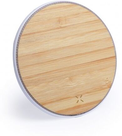 Caricatore Nembar wireless in bambù naturale con base antiscivolo Personalizzate o neutre