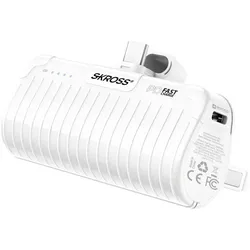 Peter Jäckel SKROSS Power Bank RELOAD Power Stand 5000 PD White (5000 mAh, 18.50 W, 18.50 Wh), Powerbank, Weiss