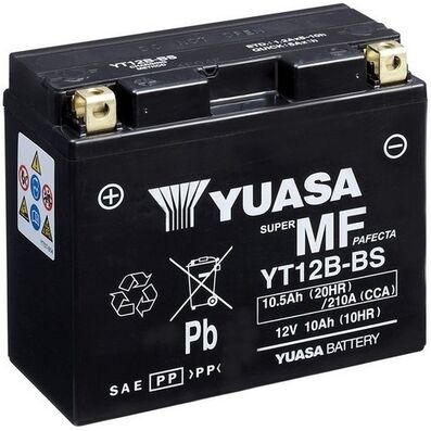 Yuasa Starterbatterie Agm Yt12b Maintenance Free 12v 10ah 210a 68ah