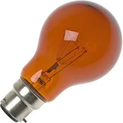 Glühbirne | Bajonettfassung B22d | Stehlampe | Feuerlampe | Amber | 60mm | 60W