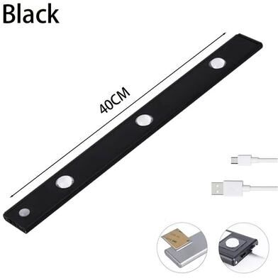 Sparkle LED Motion Sensor Under Cabinet Light Black 40cm