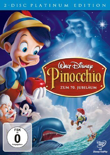 Hamilton Luske - Pinocchio - Zum 70. Jubiläum (Platinum Edition) [2 DVDs] - Preis vom 08.10.2026 07:26:42 h