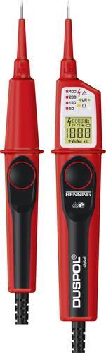 Benning DUSPOL digital Zweipoliger Spannungsprüfer kalibriert (ISO) CAT III 1000 V, CAT IV 600V LCD, Vibration, Akustik