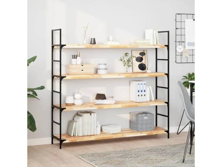 IBUQDDV Schweberegale 2 STK. 160x30x4 cm Massivholz Akazie Unbehandelt Witterungsbeständig, DIY-Design, einzigartige Maserung, platzsparend, vielseitig einsetzbar