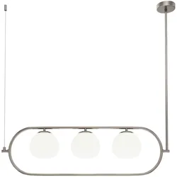 Pendelleuchte Erich Weiß/Nickelfarben max.40 Watt