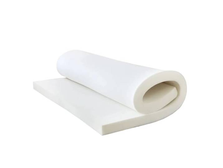 EDvkrgqx Quadratisches Sofa-Sitzkissen aus 70D-Schaumstoff mit hoher Dichte Weiß, mehrere Größen for Sofa, Couch, Stuhl: Wohnzimmer, Heimkino, gewerbliche Nutzung(150x50x5cm)