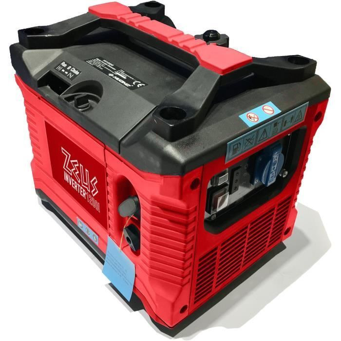 Zeus Inverter-aggregaat 1200 W met 53 cc 4-takt motor en overbelastingsbeveiliging