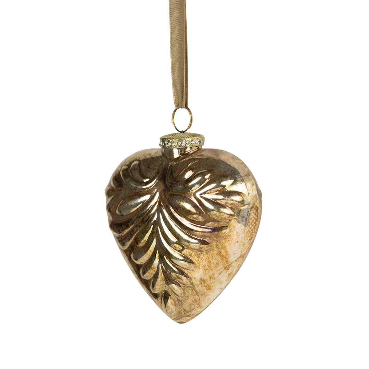 Mars & More Decoratie Hart Goud 15 cm