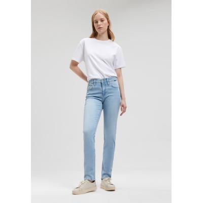 Skinny-fit-Jeans MAVI "// Label-Detail Modell "Sophie", Damen, Gr. 31, Länge 32, blau (it str), 85% Baumwolle, 13% Polyester, 2% Elasthan, skinny fit lang, Jeans, Slim Skinny Jeans