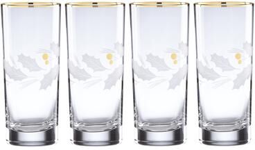 Lenox Holiday Gold 4-Piece Highball Glass Set