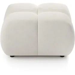 POLSTERHOCKER DUCA Modern Sitzhocker, Fußhocker Creme