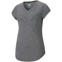 PUMA Train Favorite Heather Cat Trainingsshirt Damen charcoal heather/puma cat XS