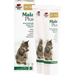 DOPPELHERZ für Tiere Malz Plus Anti-Hairb.Pas.Kat. 200 g