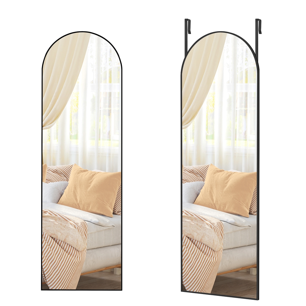SONGMICS Ganzkörperspiegel 120 x 40 cm gewölbt tintenschwarz B34LFM033B01