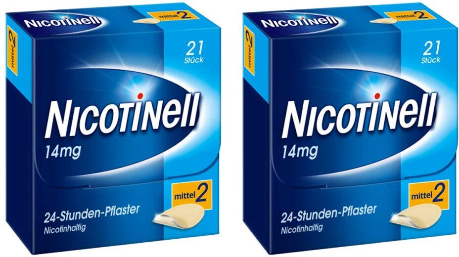 Nicotinell 14mg/24-Stunden-Nikotinpflaster, Mittel (2)