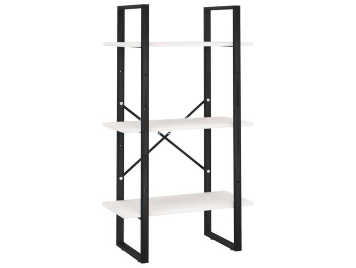 Étagère de rangement design 60 x 30 x 105 cm bois blanche