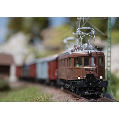 Elektrolokomotive MÄRKLIN "Ae 6/8 - 38680", braun, Modelleisenbahn-Fahrzeuge, Kinder, Kunststoff, Metall, mit Sound und Beleuchtung; Made in Europe