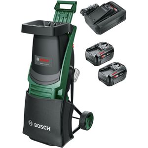 Bosch Häcksler UniversalShredder 2x18V-25, Akku, 2x18V/4Ah, mit 2 Akkus, Messerhäcksler, Schnittstärke bis 25mm