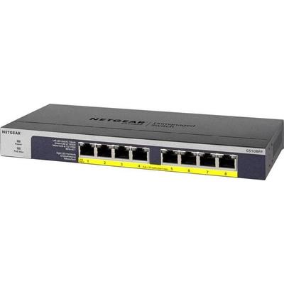 NETGEAR 8-Port GB Ethernet PoE+ Unmanaged Switch, lüfterlos (Metallgehäuse)