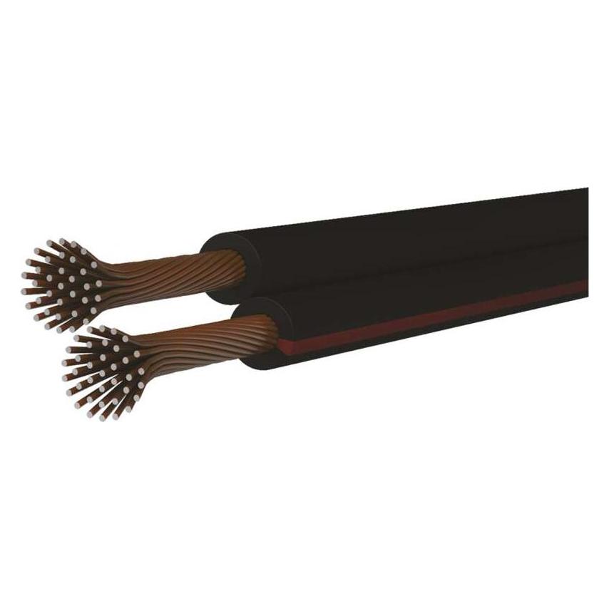 Emos Twisted-Pair-Kabel ECO 2x0,75mm, schwarz-rot, 100m (100 m, 0.75 mm²) (43038450)