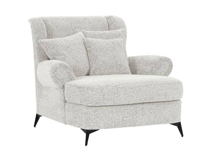 Landscape Xxl-Sessel, Beige, Metall, Füllung: Schaumstoffflocken,Schaumstoffflocken, 125x102x137 cm, Stoffauswahl, Wohnzimmer, Sessel, XXL-Sessel