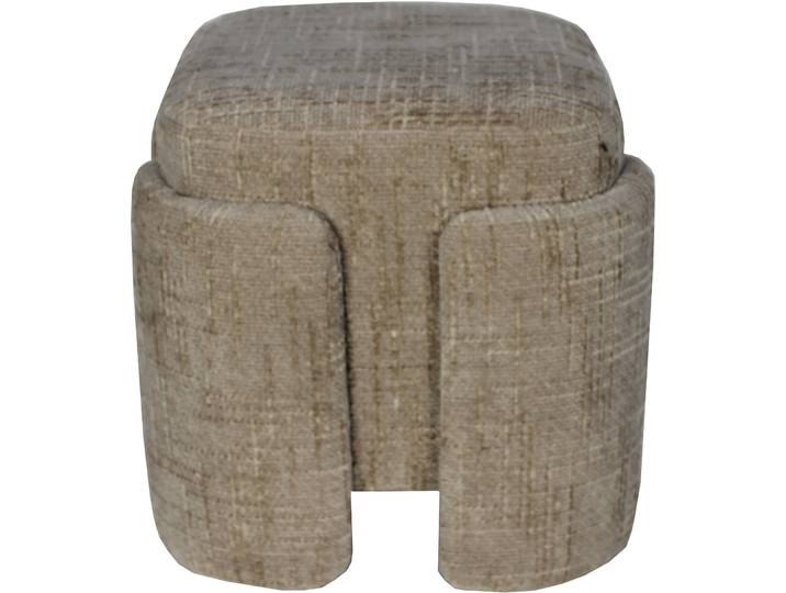 Hocker June hellbraun Polyester B 41 T 41 H 39 cm - Hocker