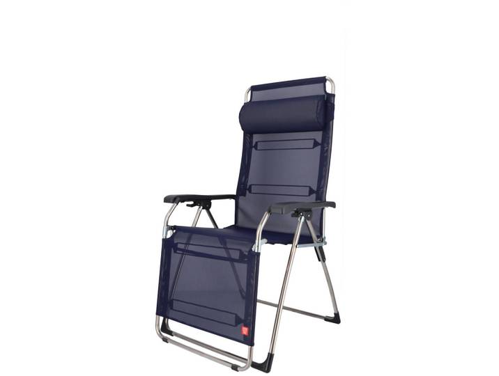 Fiam Garten-Relaxsessel, Dunkelblau, Metall, 70x136x86 cm, wetterfest, UV-beständig, Gartenmöbel, Balkonmöbel, Balkonliegen