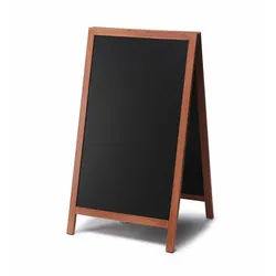 SHOWDOWN Displays Showdown Kundenstopper  Kreidetafel Natura - 68x120cm - Holz - Hellbraun