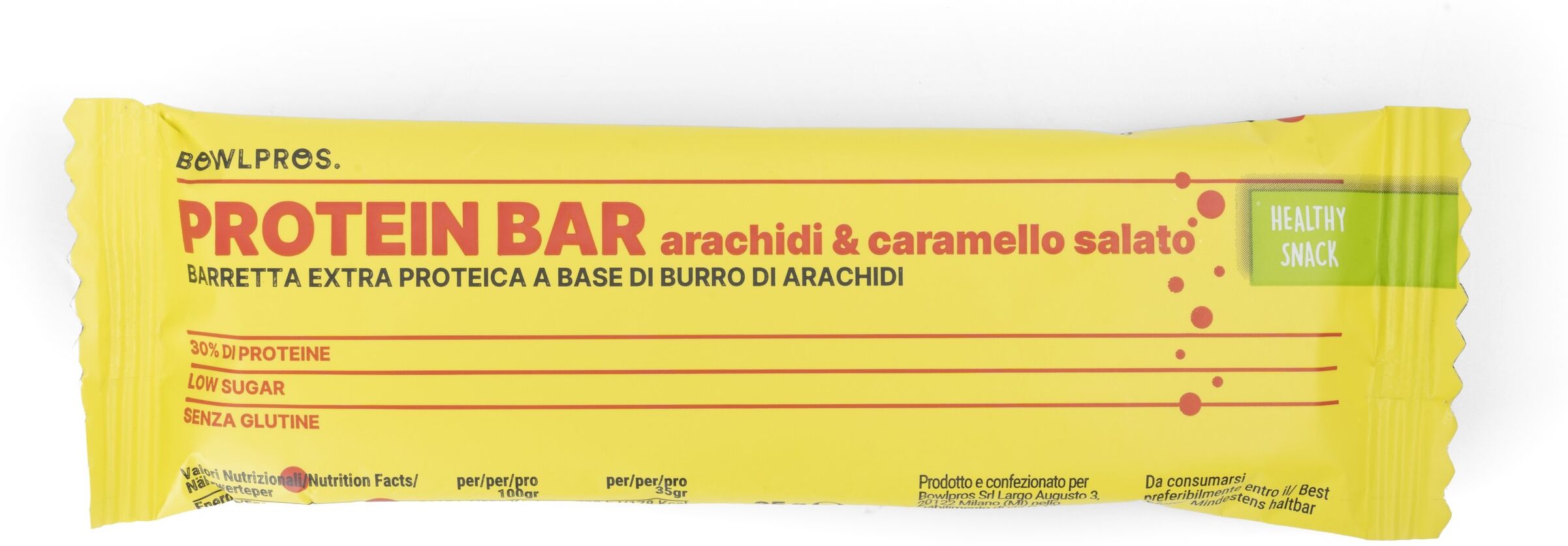 Bowlpros Protein Bar Arach&Caram Sal35G