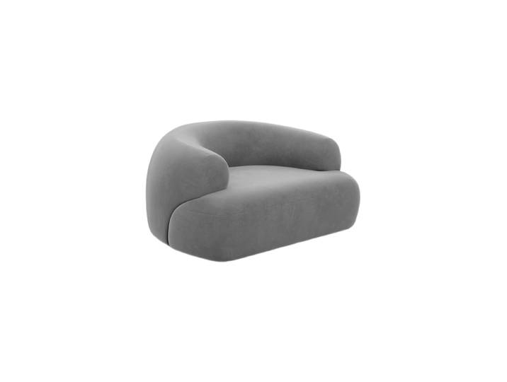 Design Loungesessel „Astoria“ mit Samtbezug Samtbezug Dunkelgrau BLOOMINGLOFT Collection