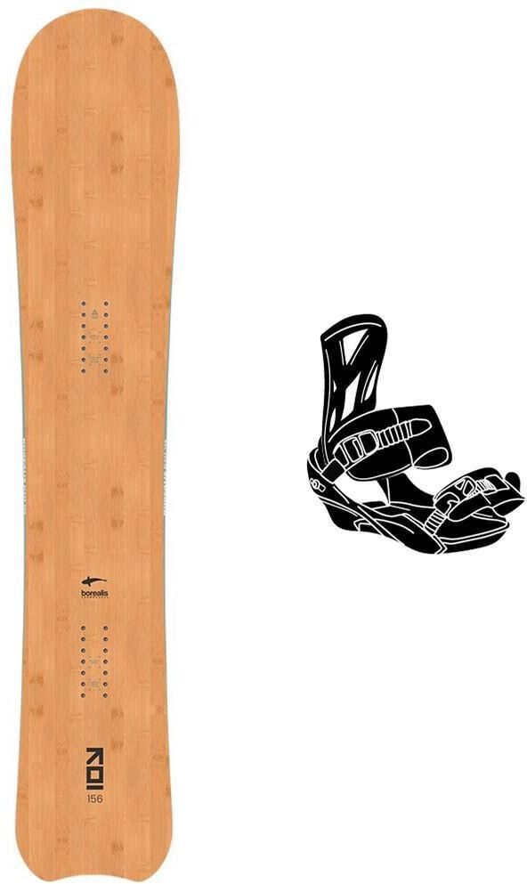Borealis  - Pack Planche Snowboard Koi - 156 + Fifty - Planche Snowboard