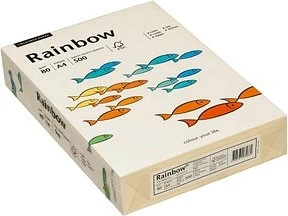 Rainbow Kopierpapier COLOURED PAPER hellchamois DIN A4 80 g/qm 500 Blatt
