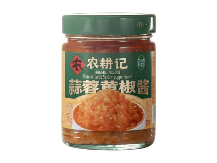 NONG GENG JI Sauce à l'Ail et au Piment Jaune 240 g