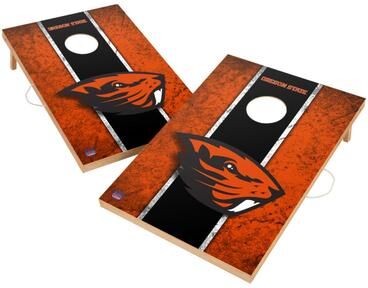 Skip's Garage Vintage Oregon State Beavers 2x4 Tailgate Cornhole Boards