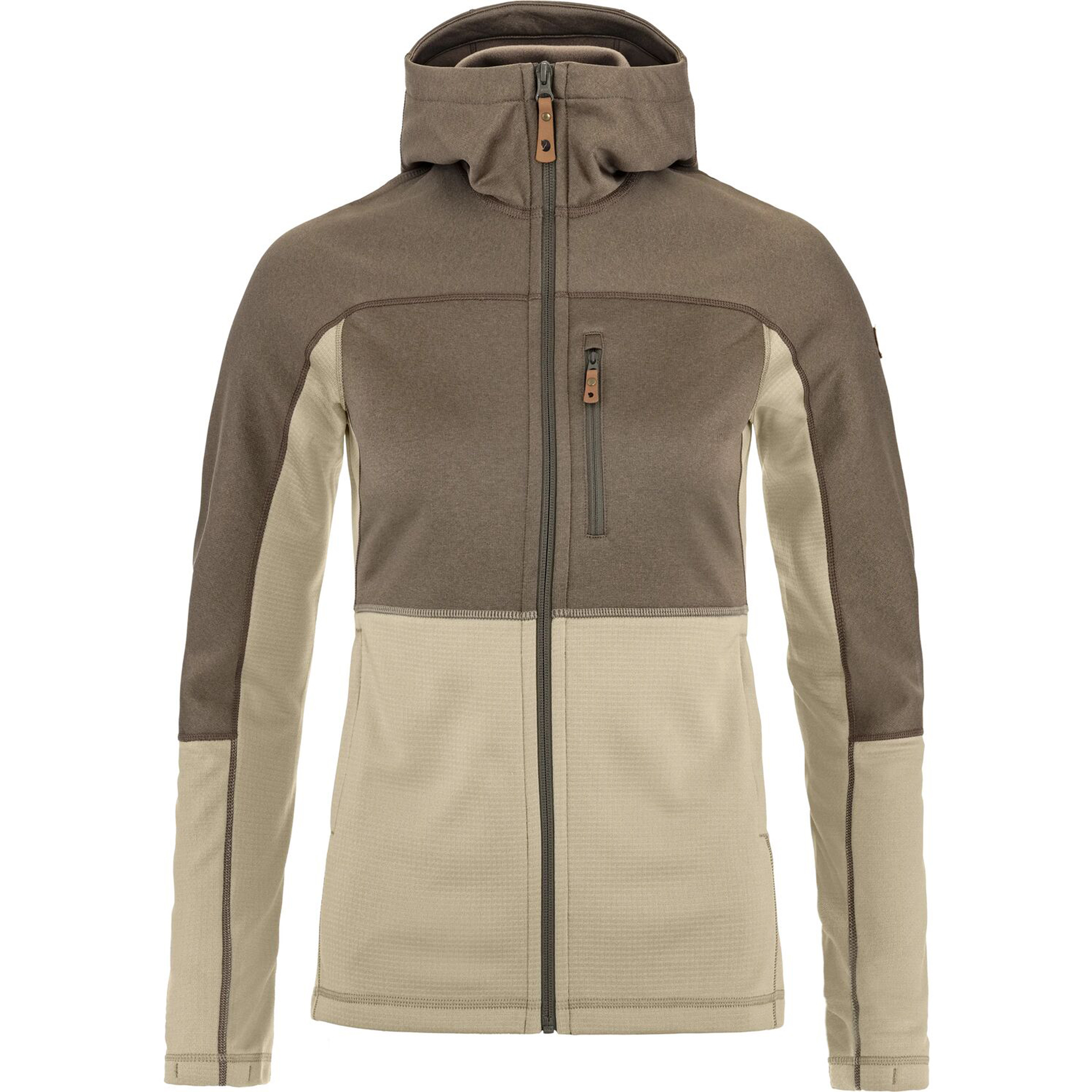 Fjällräven Abisko Trail Damen Fleecejacke beige Größe XS Camping Atmungsaktiv