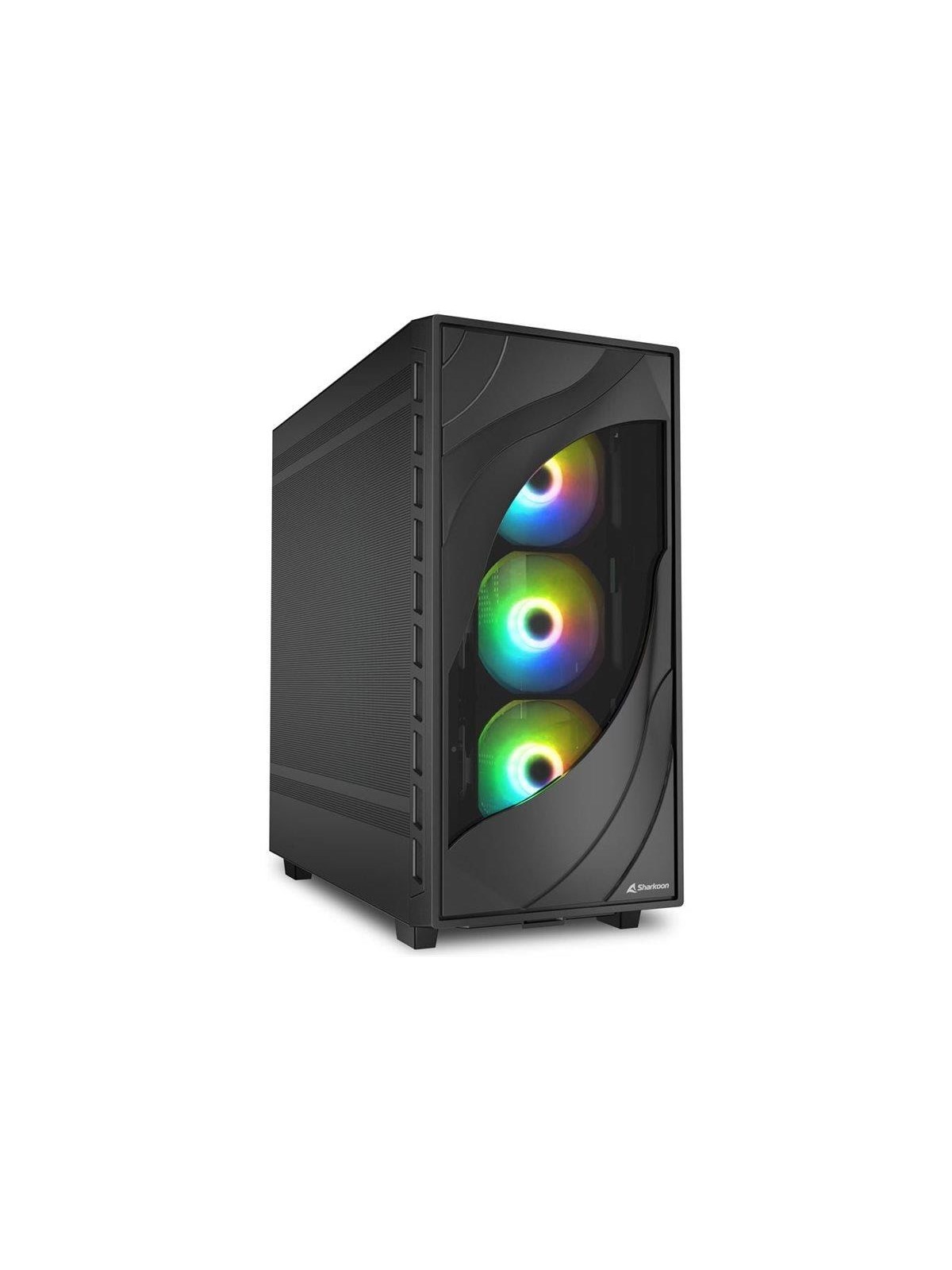 Sharkoon Rebel C80M - Gehäuse - Tower - Schwarz