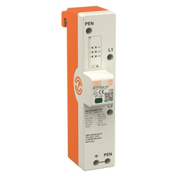 OBO Bettermann OBO MCF25-NAR-TNC LightningController Rail dreipolig 5096950 (5096950) (5096950)