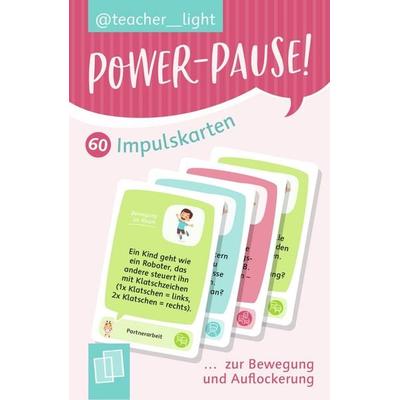 Power-Pause! 60 Impulskarten zur Bewegung und Auflockerung, Sonstige von Teacher__light, Verlag an der Ruhr, 978-3-8346-6997-1
