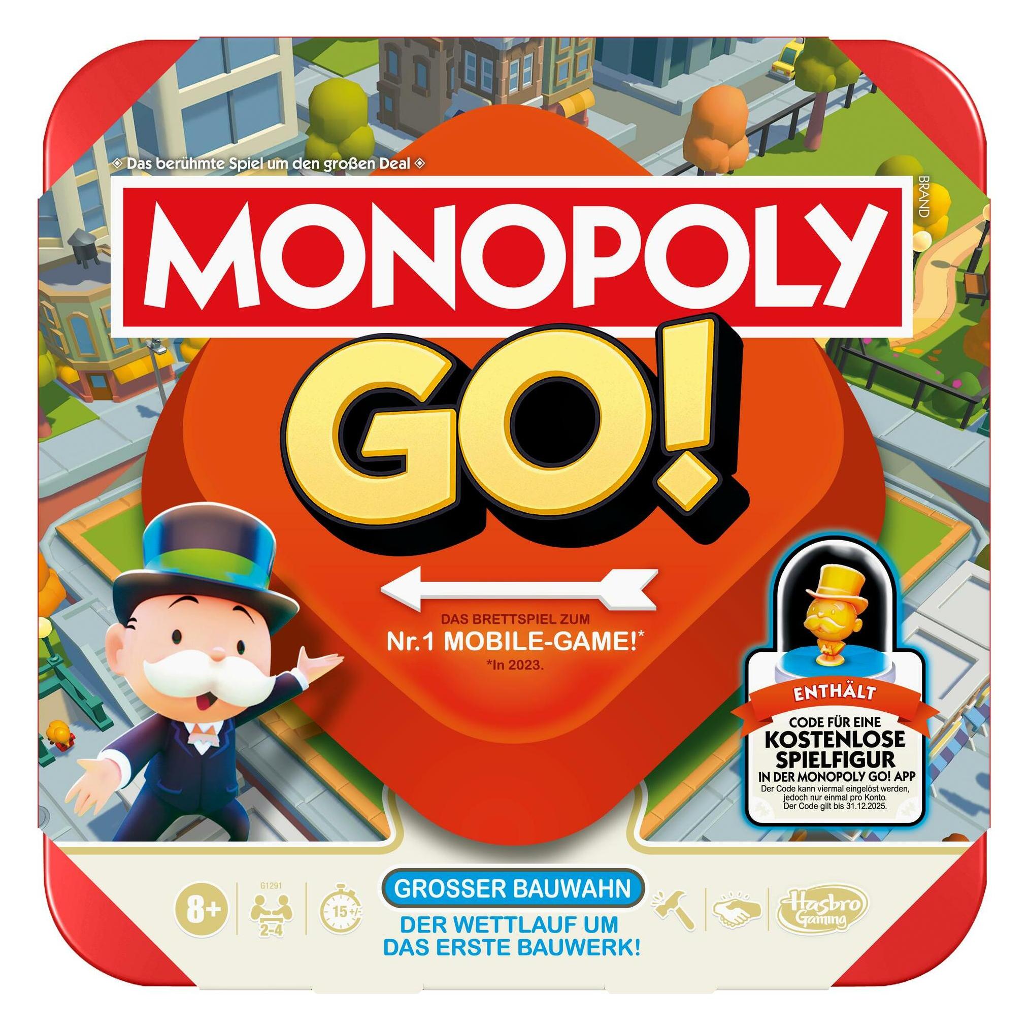 Hasbro Monopoly Go (Deutsch, 2 - 4 Spieler) (G1291100)