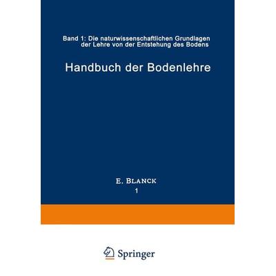Handbuch der Bodenlehre, Taschenbuch von , Springer Berlin, 978-3-540-01083-8