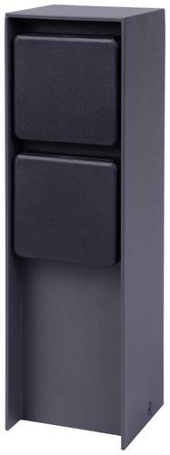 BOLD 11022 Gartensteckdose 2fach Anthrazit ohne Kabel