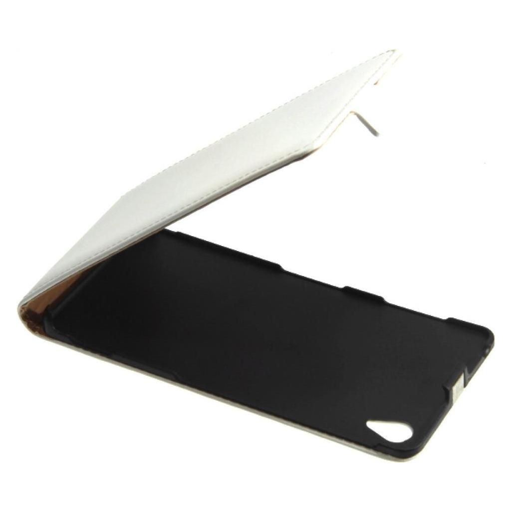 OEM Slim Leder Flip Case für Sony Z3 - weiss (Sony Xperia Z3, Sony Xperia Z3 Dual, Sony Xperia Z3v) (25445250)