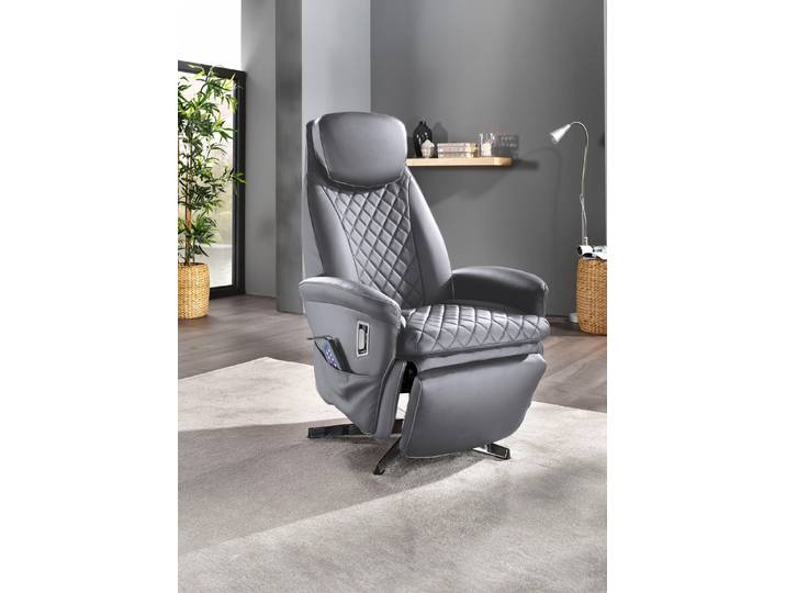 Massagesessel mit Wärmefunktion, Grau