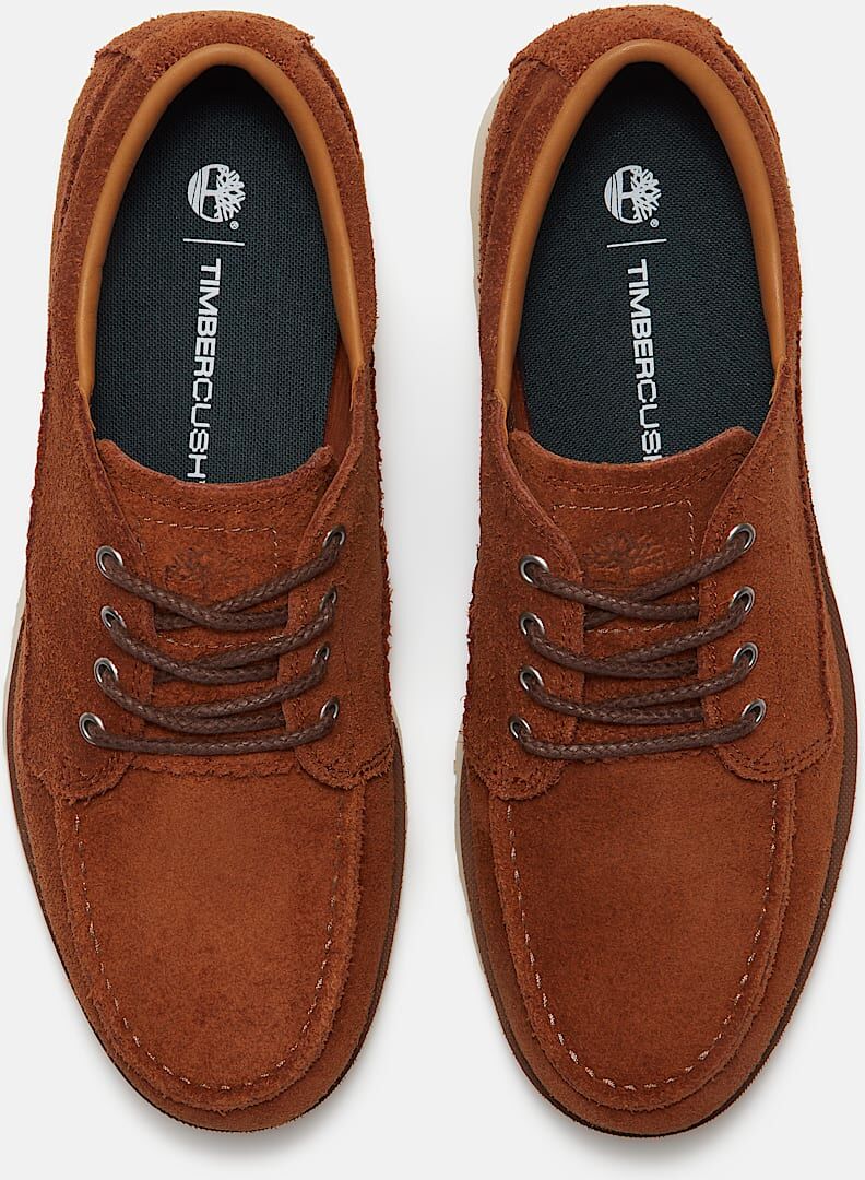 Schnürschuh TIMBERLAND "BRITTON MILLS - LACE UP SHOE", Herren, Gr. 47,5, Synthetik, braun (rust suede), Leder, Schuhe Schnürschuh rust suede 47,5, Synthetik