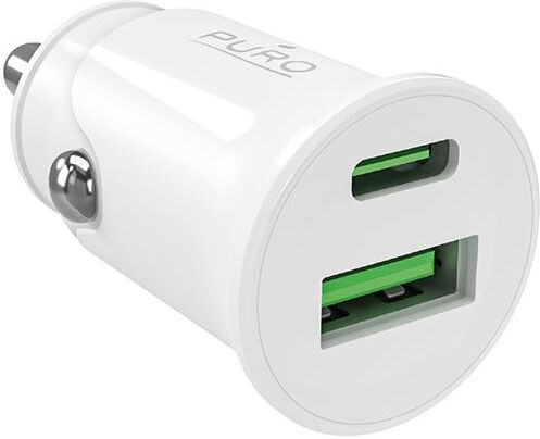 Puro Carregador de Isqueiro  Pro Lite USB+ USB-C - Branco