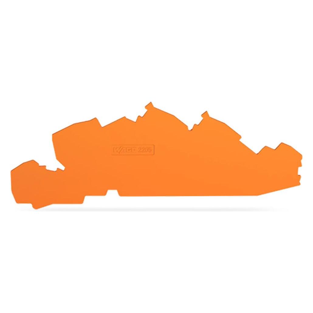 Wago Abschluss- 2205-7692 u.Zwischenplatte 1mm dick orange (2205-7692)