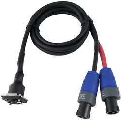 Psso Patch Kabel Speakon/Speakon EB 4pol 1m (1 m), Lautsprecherkabel, Schwarz