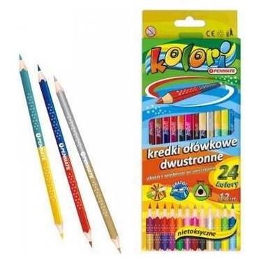 Penmate Premium Kolori-Buntstifte, doppelseitig, 24 PENMATE-Farben (12x) (40952508)