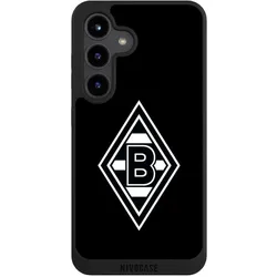 Nivocase Handyhülle für Samsung Galaxy S24 Hülle NIVOpure Case Schwarz Borussia Mönchengladbach Gladbach (Samsung Galaxy S24), Smartphone Hülle, Schwarz